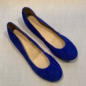 J. Crew Ballet Flats - Blue Suede 9.5